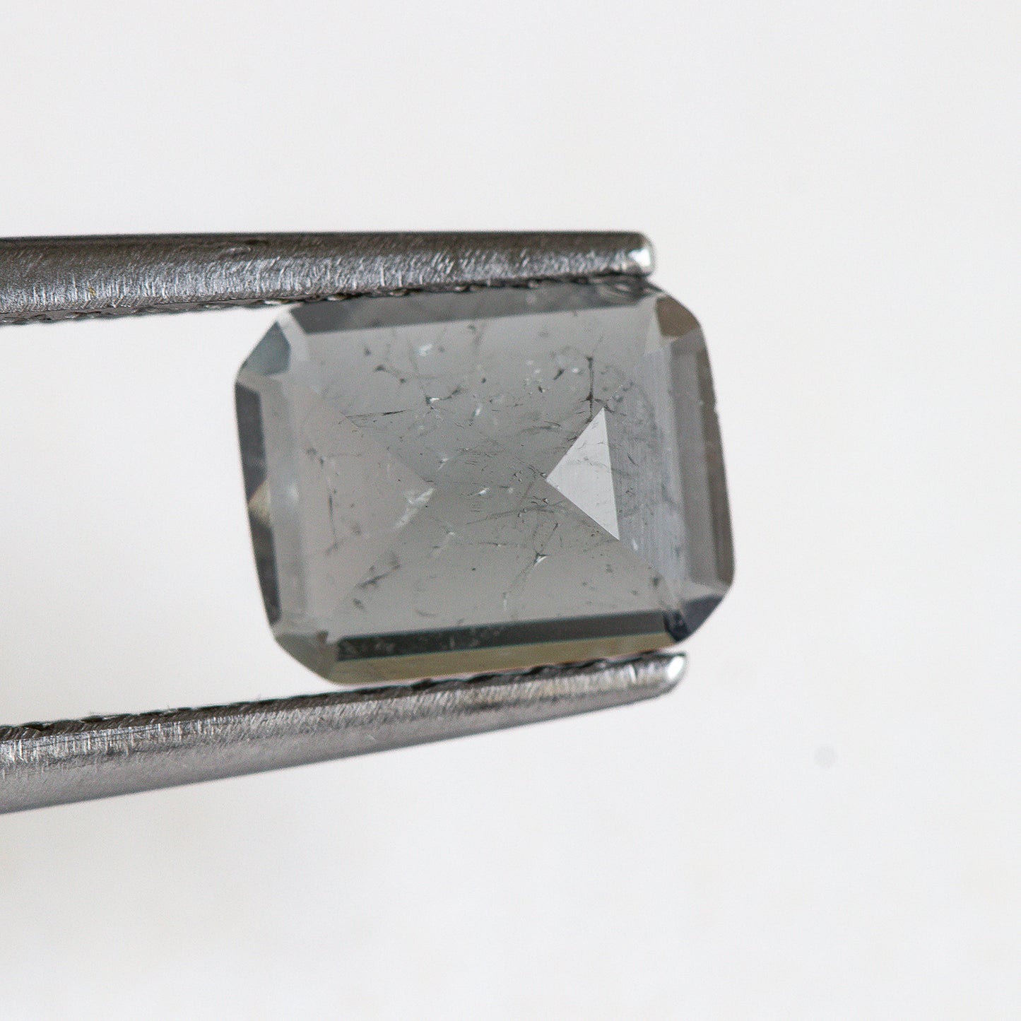 Nanosital #Z-4078 Light Grey with inclusions Octagon 10*8 mm
