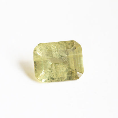Nanosital #Z-7607 Light Yellow Sapphire with inclusions Octagon 10*8 mm