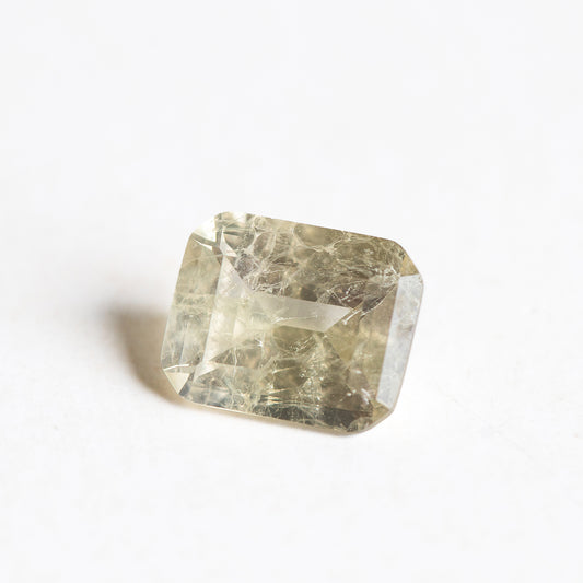 Nanosital #Z-7608 Light Yellow Sapphire with inclusions Octagon 10*8 mm