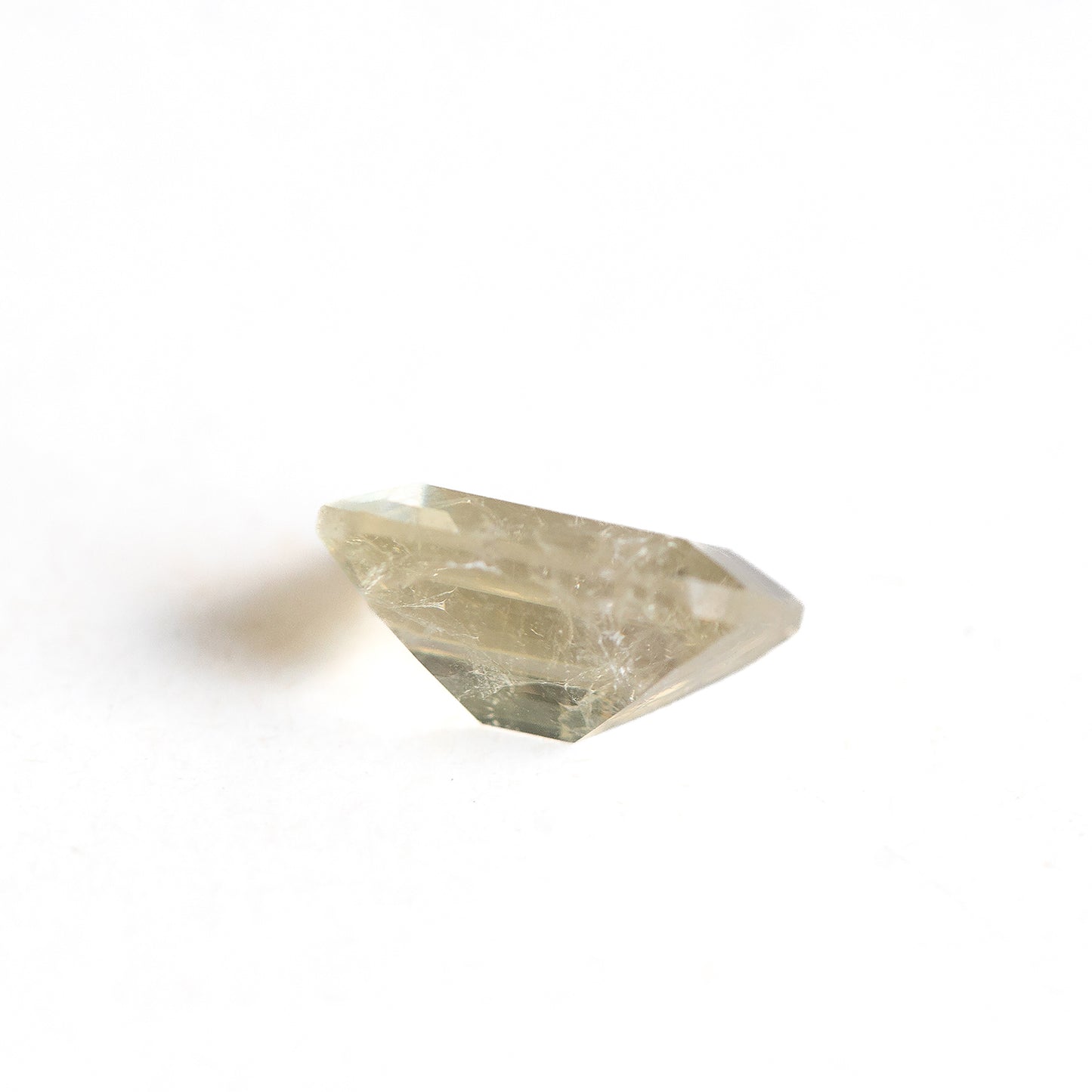 Nanosital #Z-7608 Light Yellow Sapphire with inclusions Octagon 10*8 mm
