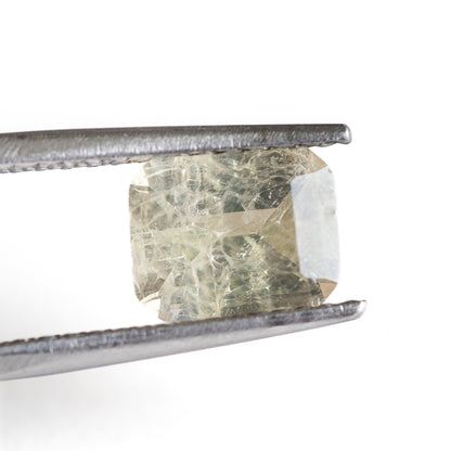 Nanosital #Z-7608 Light Yellow Sapphire with inclusions Octagon 10*8 mm