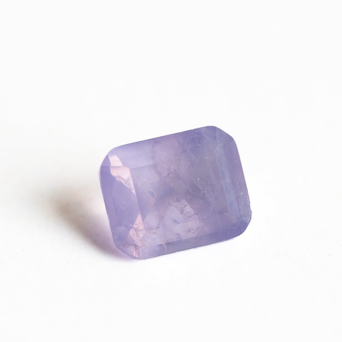Nanosital #Z-2287 Quartz lavender with inclusions Octagon 10*8 mm