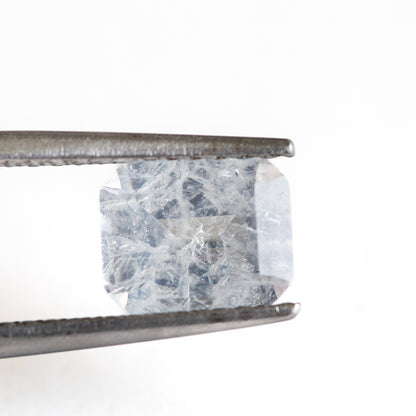 Nanosital #Z-1345 White Sapphire with inclusions Octagon 10*8 mm