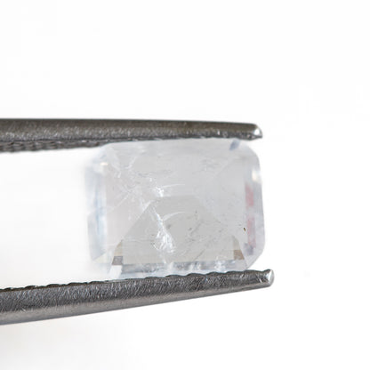Nanosital #Z-1345 White Sapphire with inclusions Octagon 10*8 mm