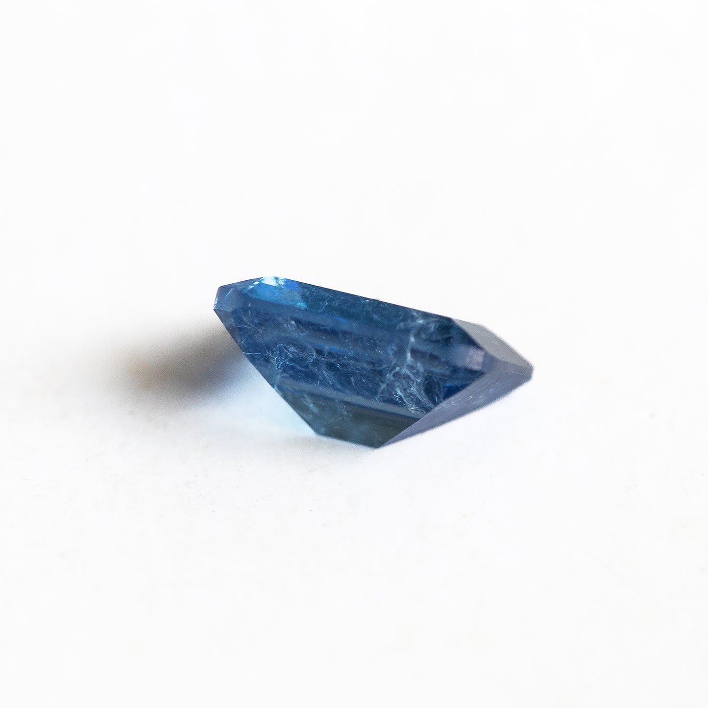 Nanosital #Z-472 Blue Sapphire with inclusions Octagon 10*8 mm