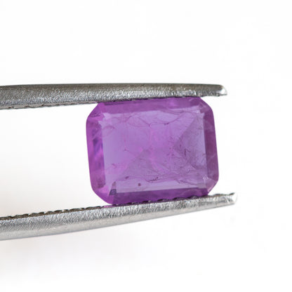 Nanosital #Z-2449 Rhodolite with inclusions Octagon 10*8 mm