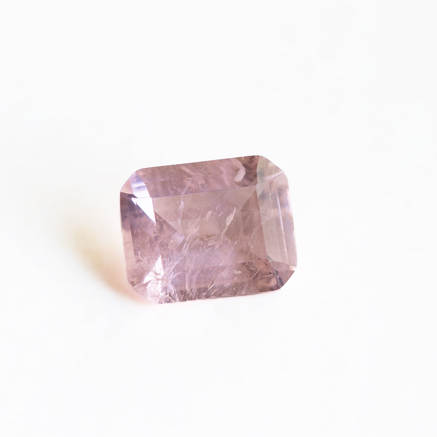 Nanosital #Z-45 Morganite with inclusions Octagon 10*8 mm