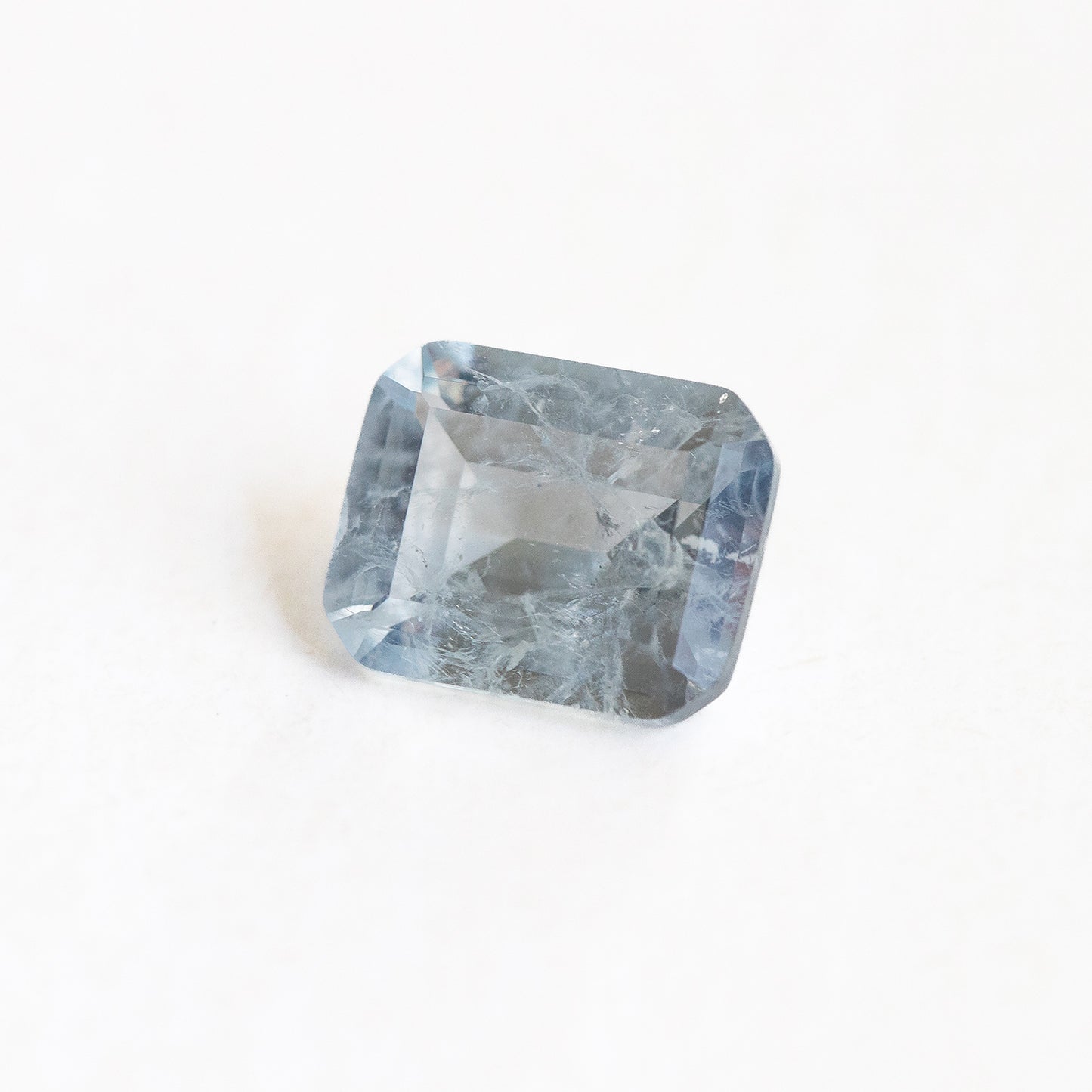 Nanosital #Z-144 Blue Aqua with inclusions Octagon 10*8 mm