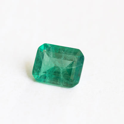 Nanosital #Z-5913 Light Emerald with inclusions Octagon 10*8 mm
