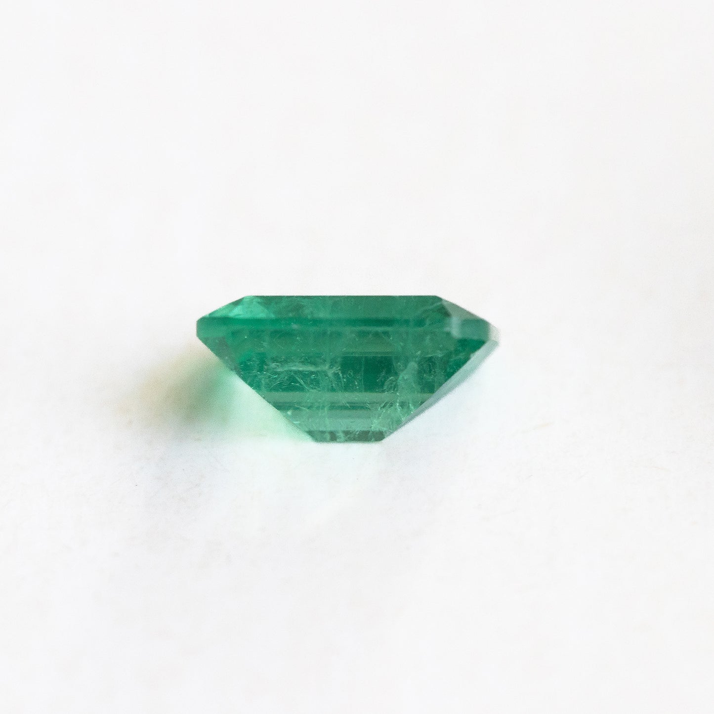 Nanosital #Z-5913 Light Emerald with inclusions Octagon 10*8 mm