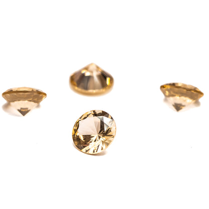 Nanosital #E-399 Gold Round 8 mm, 6.5 mm, 4 mm