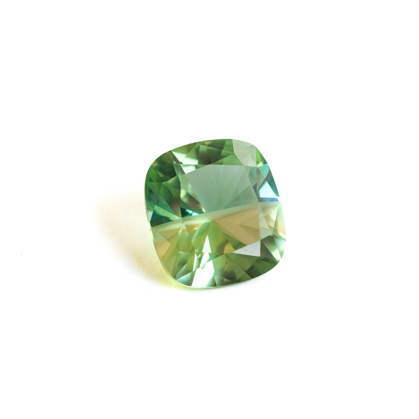 Nanosital Bi-color Blue-Yellow #A-108/B+E-399 Cushion 16*10 mm, 13*12 mm