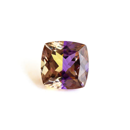Nanosital Bi-color Ametrine Cushion 15*15 mm
