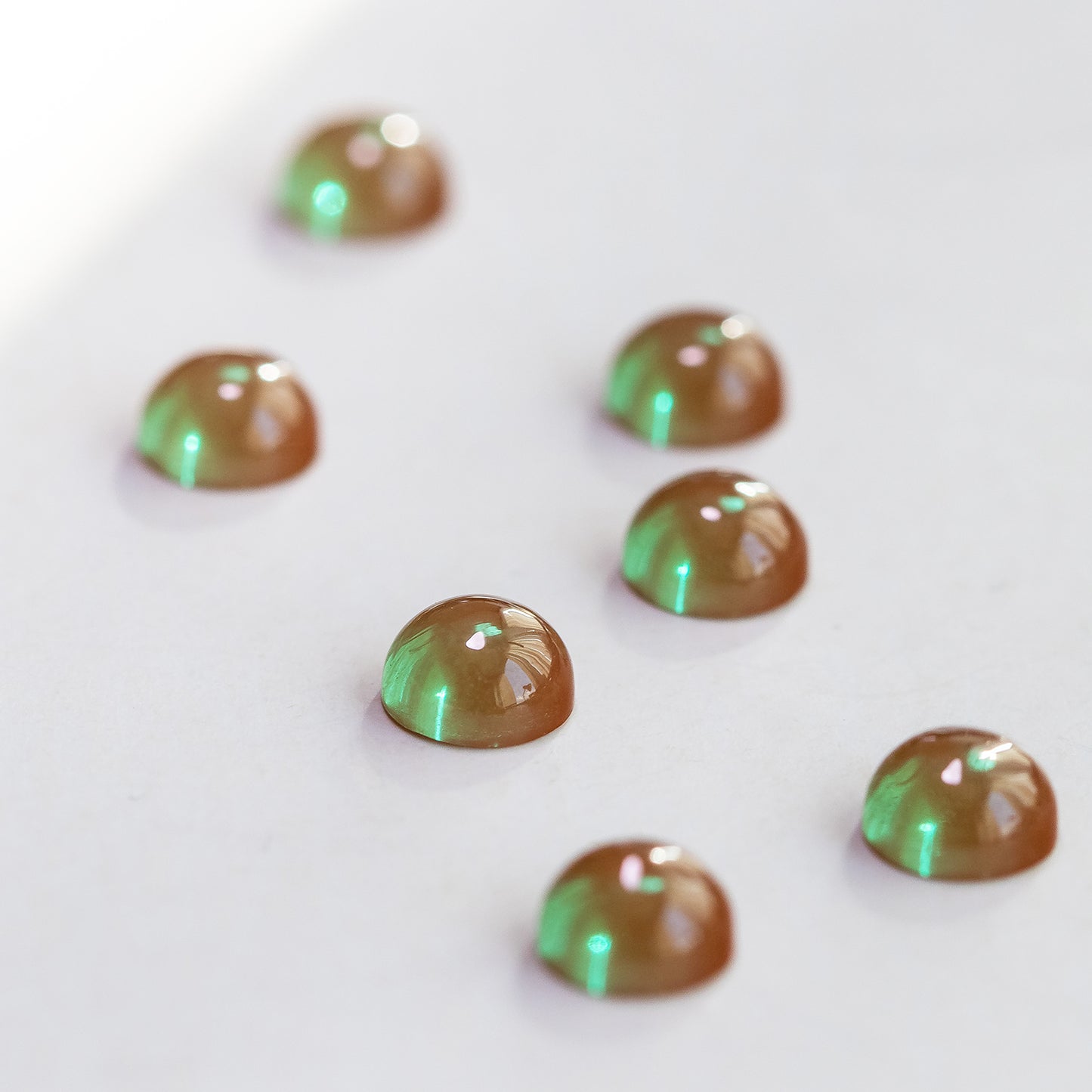 Nanosital #500 Sweet Dream Honey Yellow Round Cabochon 8 mm