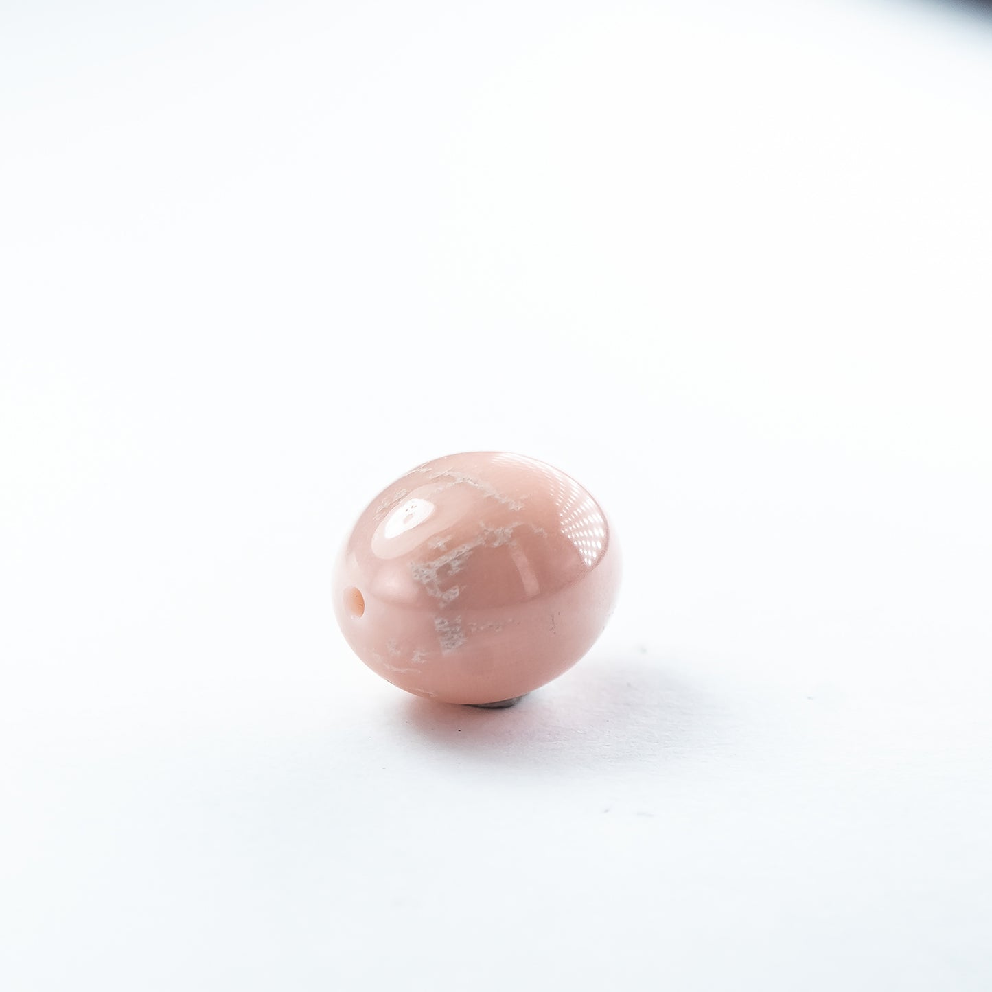 Nanosital #A-3250 Coral Peach Beads 16*12 mm, 12*10 mm with hole 1 mm