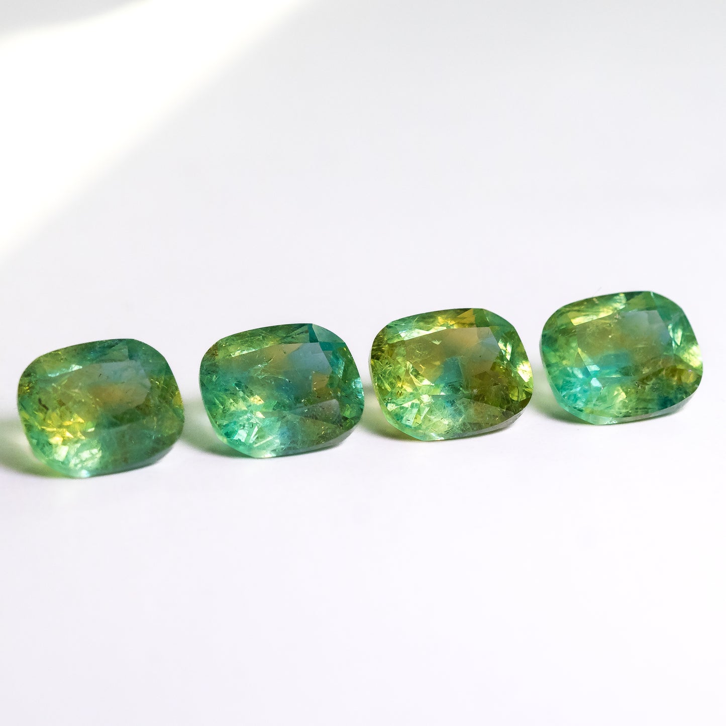Nanosital #E-399+A-108/B Yellow-Blue Mélange Cushion 12*10 mm