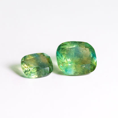 Nanosital #E-399+A-108/B Yellow-Blue Mélange Cushion 12*10 mm