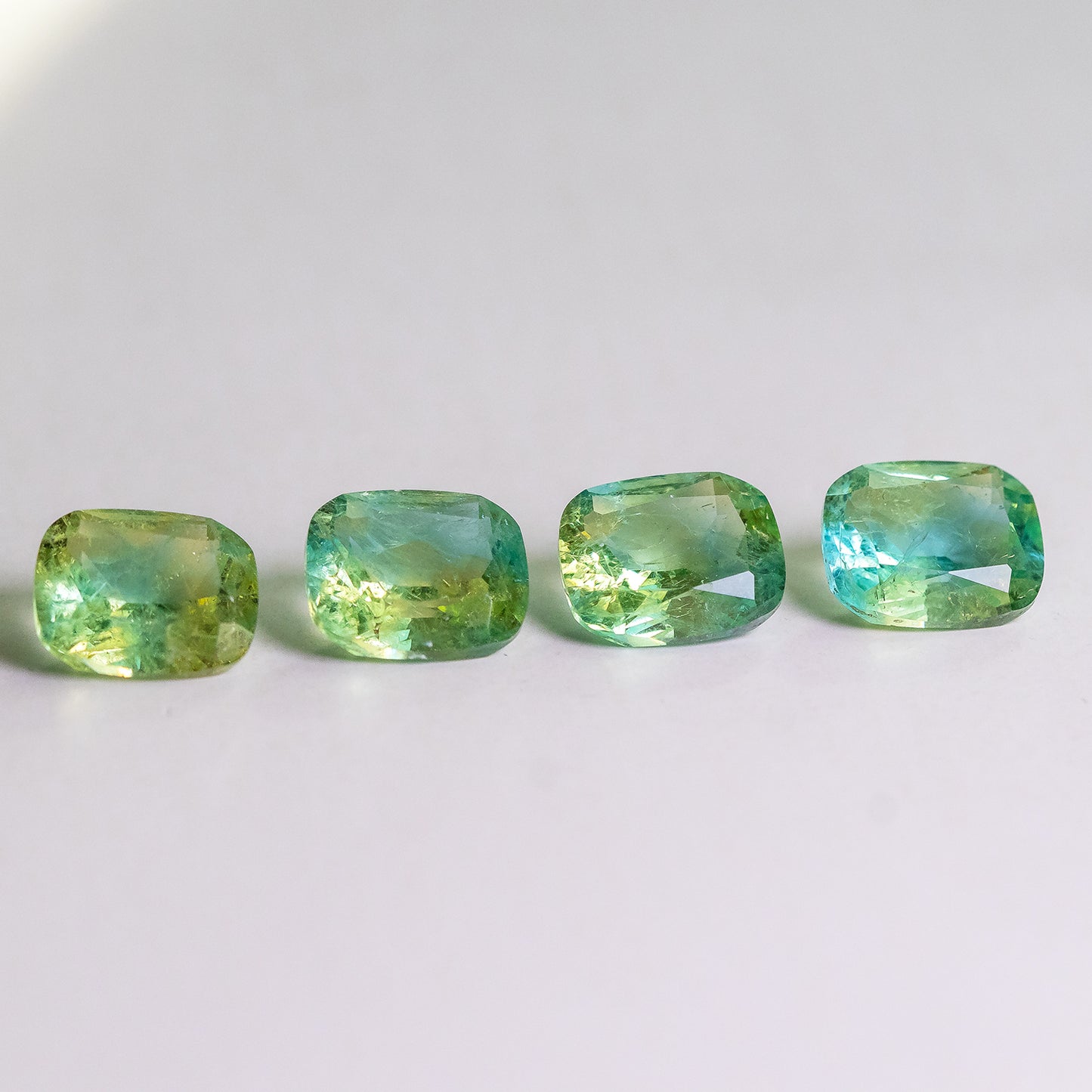Nanosital #E-399+A-108/B Yellow-Blue Mélange Cushion 12*10 mm
