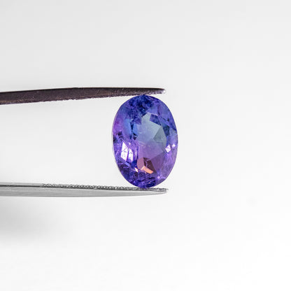 Nanosital #A-108/B+ B-1805 Blue-Purple Mélange Oval 14*10 mm