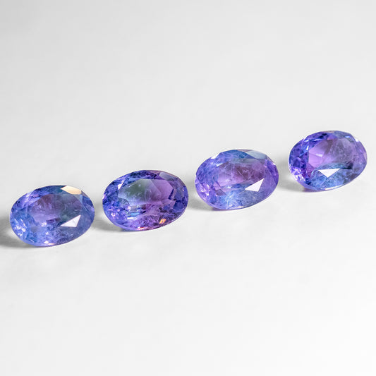 Nanosital #A-108/B+ B-1805 Blue-Purple Mélange Oval 14*10 mm