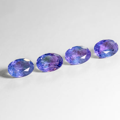 Nanosital #A-108/B+ B-1805 Blue-Purple Mélange Oval 14*10 mm