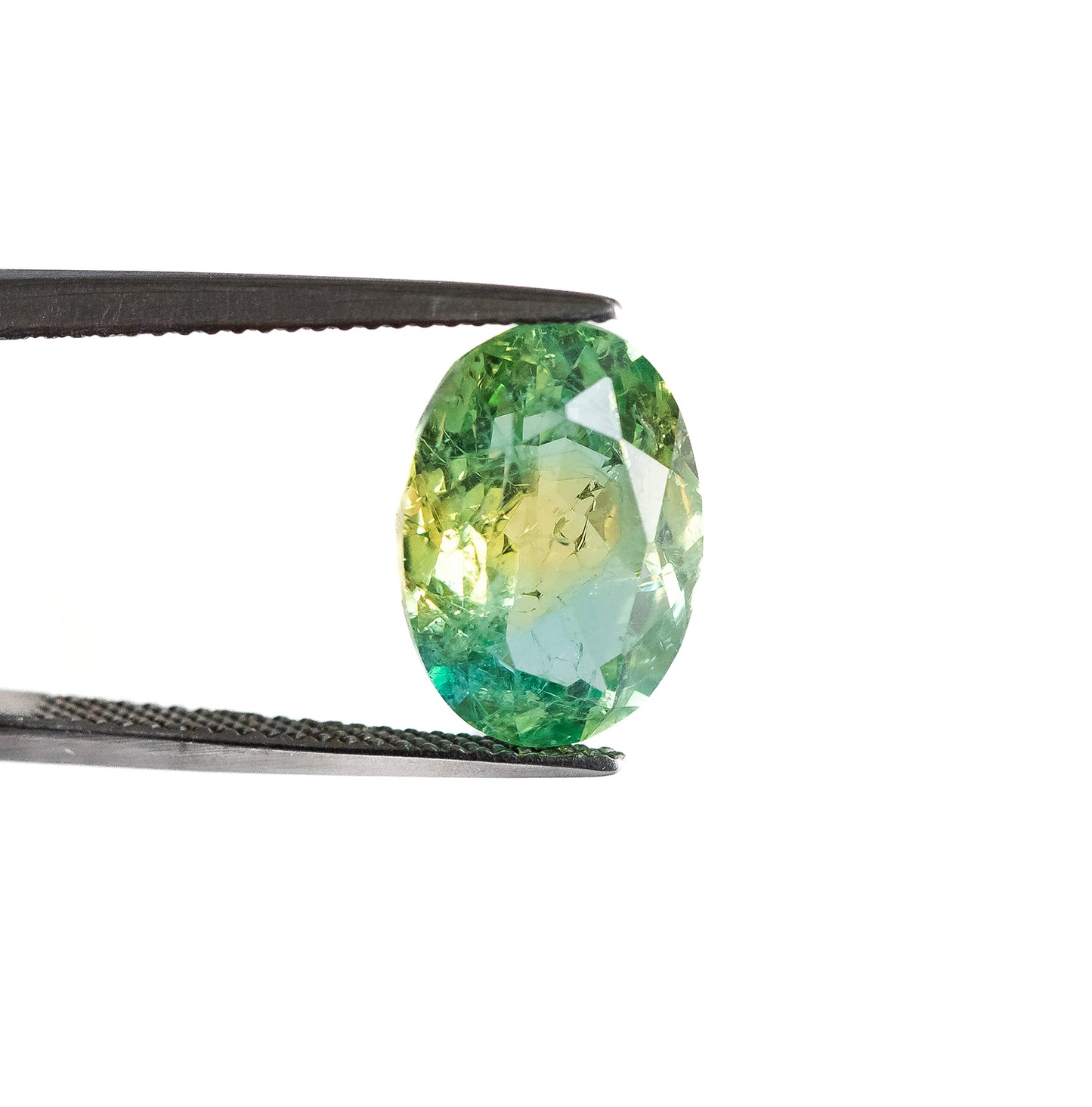 Nanosital #E-399+A-108/B Yellow-Blue Mélange Oval 14*10 mm, 10*8 mm