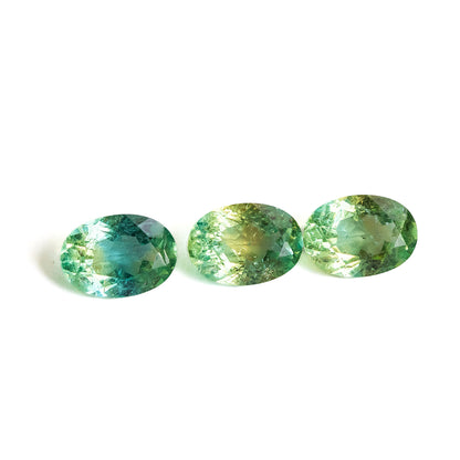 Nanosital #E-399+A-108/B Yellow-Blue Mélange Oval 14*10 mm, 10*8 mm