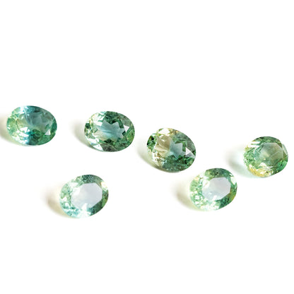 Nanosital #E-399+A-108/B Yellow-Blue Mélange Oval 14*10 mm, 10*8 mm