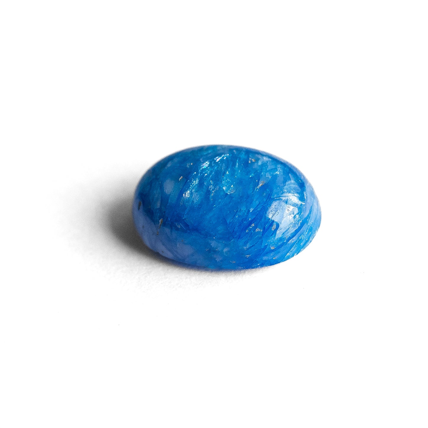 Nanosital #E-563 Blue Sapphire Opaque Oval Cabochon 14*10 mm