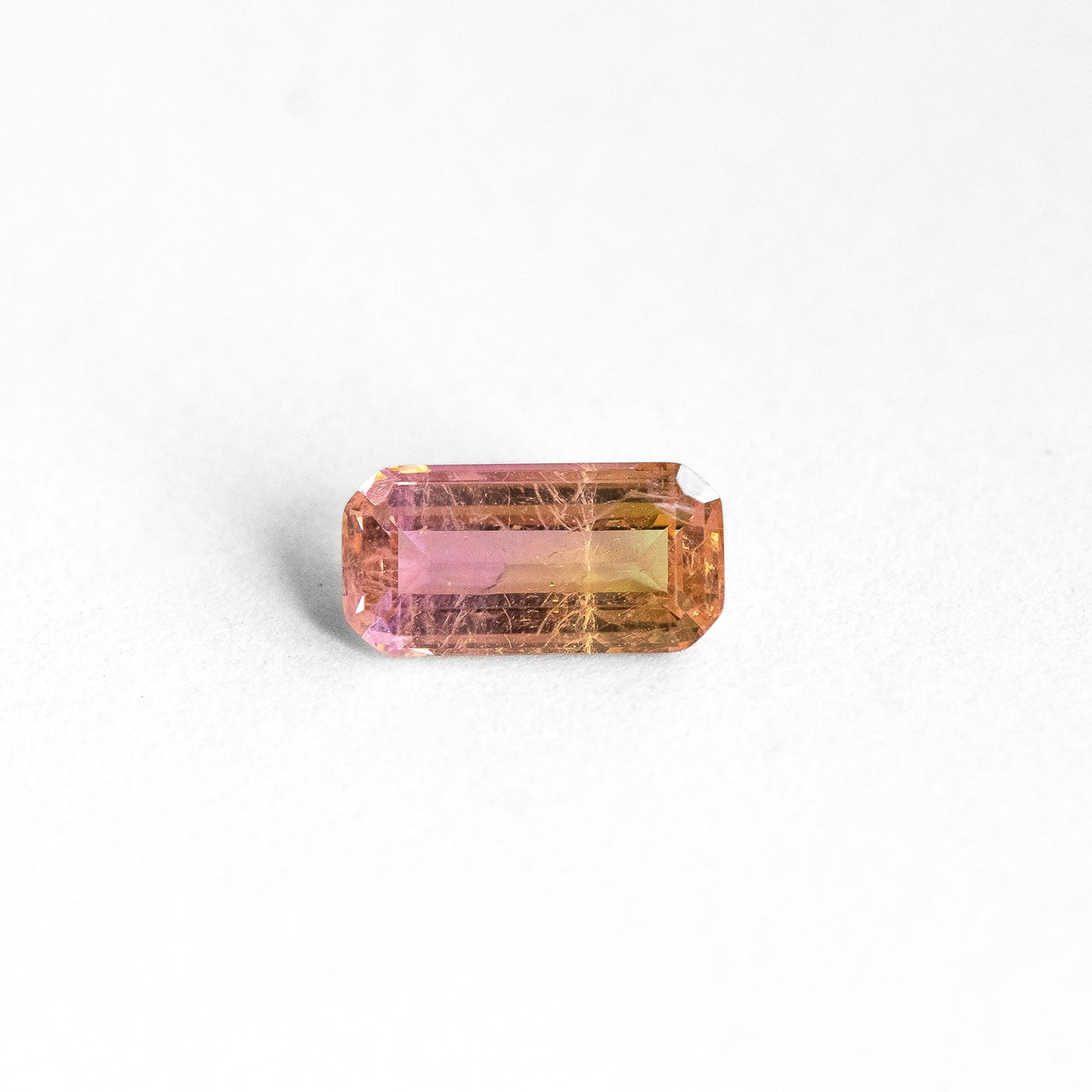 Nanosital #A-3674+A-8996 Pink-Yellow Mélange  Octagon 12*6 mm