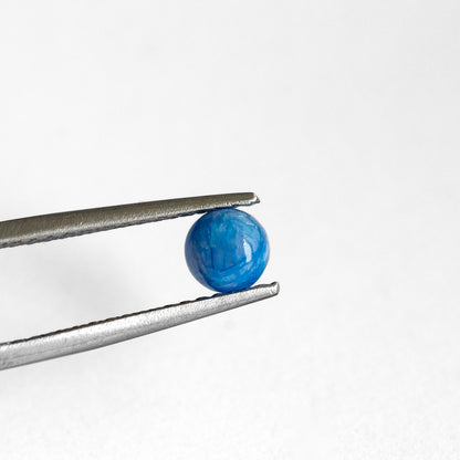 Nanosital #E-563 Blue Sapphire Opaque Round Cabochon 6 mm