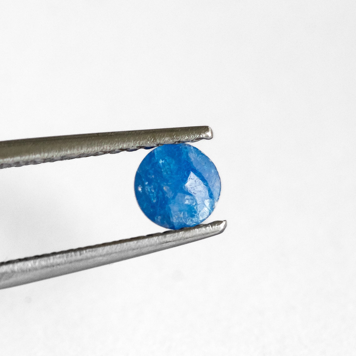 Nanosital #E-563 Blue Sapphire Opaque Round Cabochon 6 mm