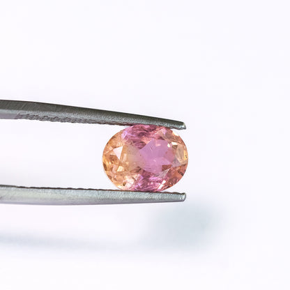 Nanosital #A-3674+A-8996 Pink-Yellow Mélange  Oval 14*10 mm, 10*8 mm