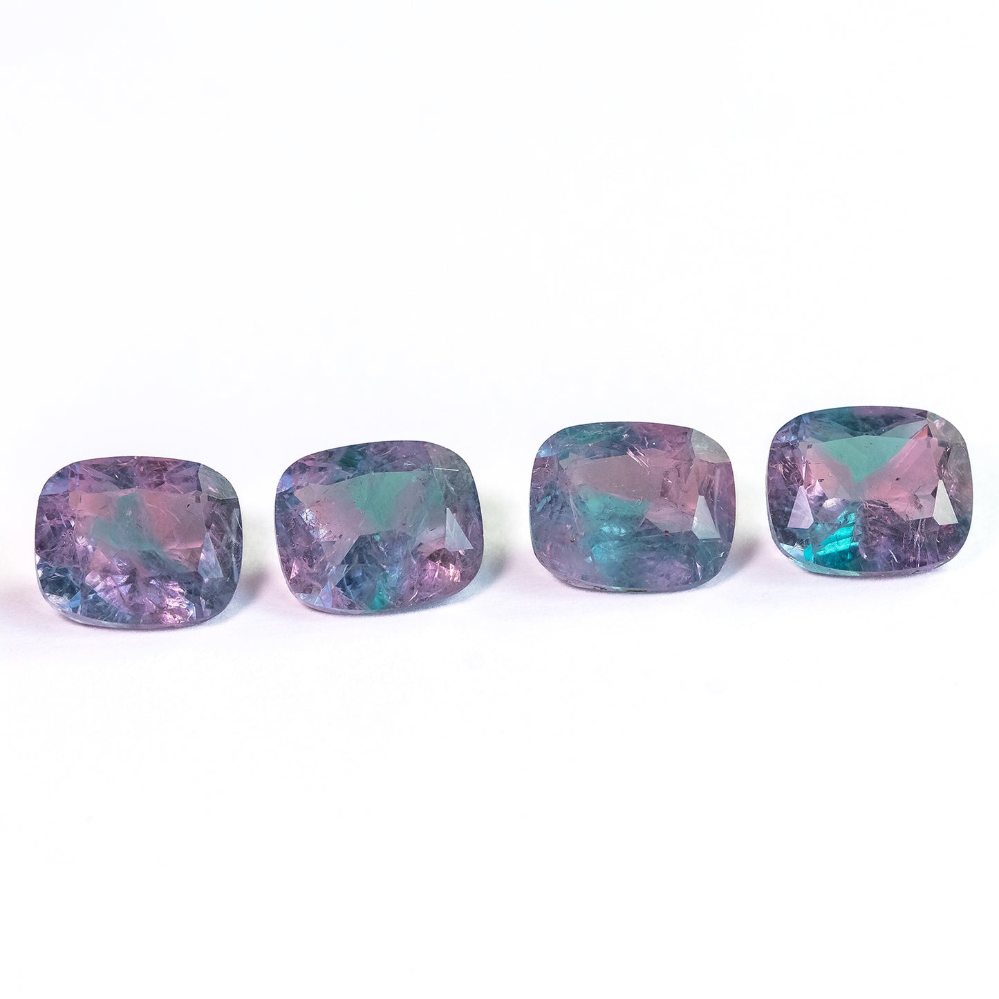 Nanosital #A-3674+A-7309 Pink-Blue Mélange Cushion 12*10 mm, 16*14 mm