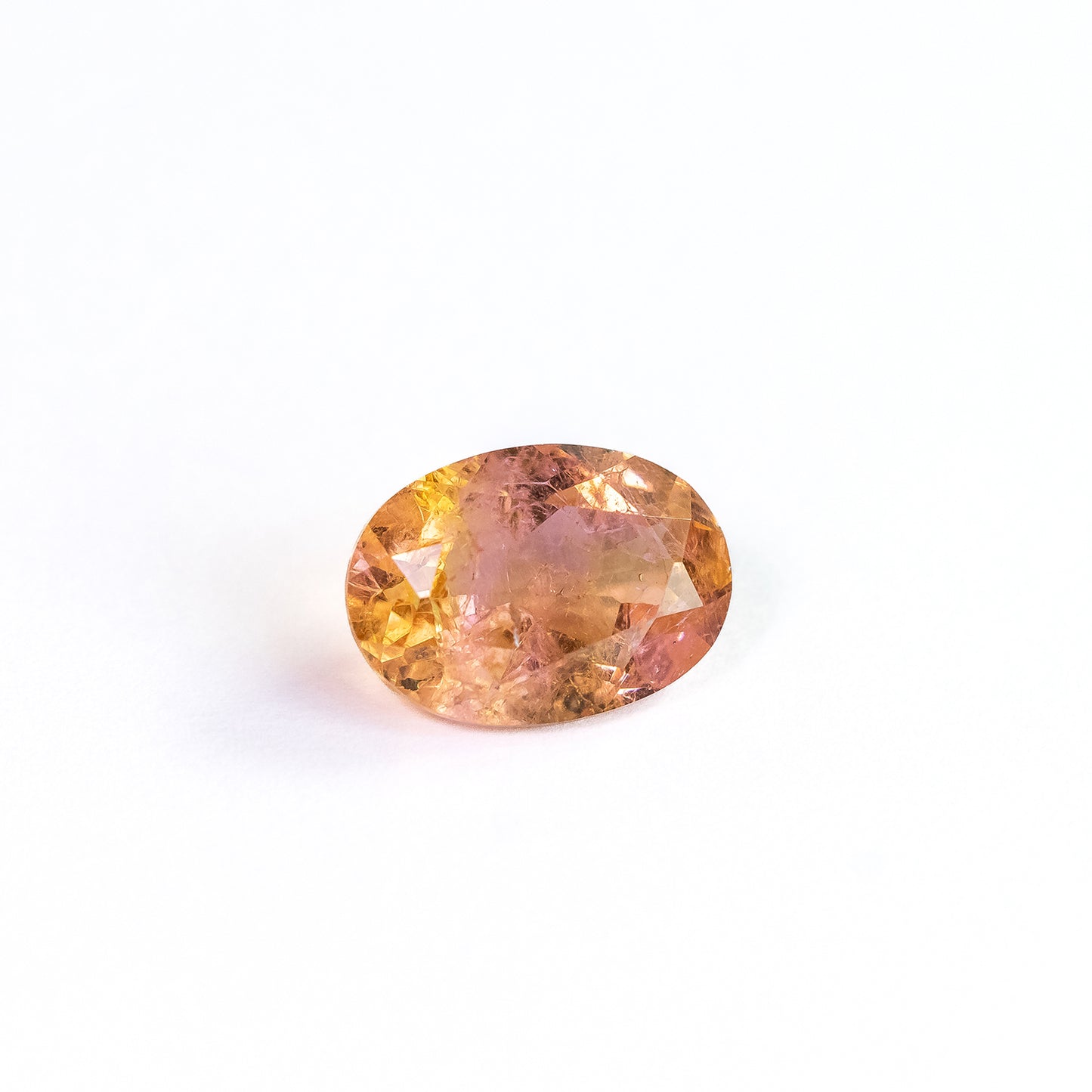 Nanosital #A-3674+A-8996 Pink-Yellow Mélange  Oval 14*10 mm, 10*8 mm