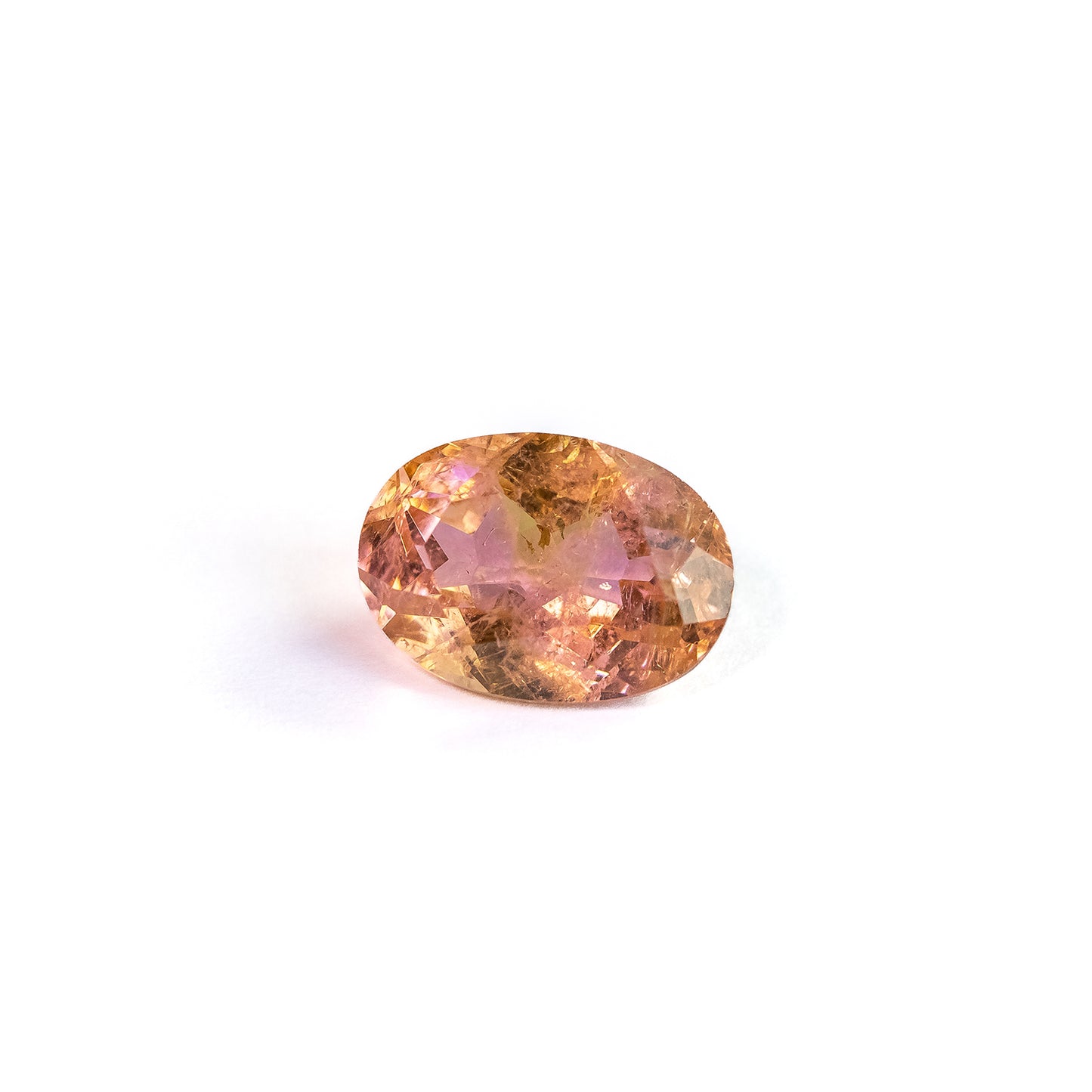 Nanosital #A-3674+A-8996 Pink-Yellow Mélange  Oval 14*10 mm, 10*8 mm