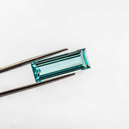 Nanosital #A-108/B Paraiba Tourmaline Baguette 19*7 mm, 11*5 mm