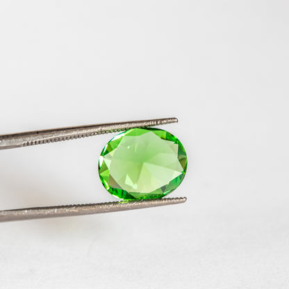 Nanosital #A-3855 Tsavorite Oval 14*12 mm, 12*10 mm