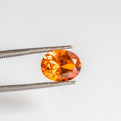 Nanosital #A-2389 Dark Orange Oval 10*8 mm