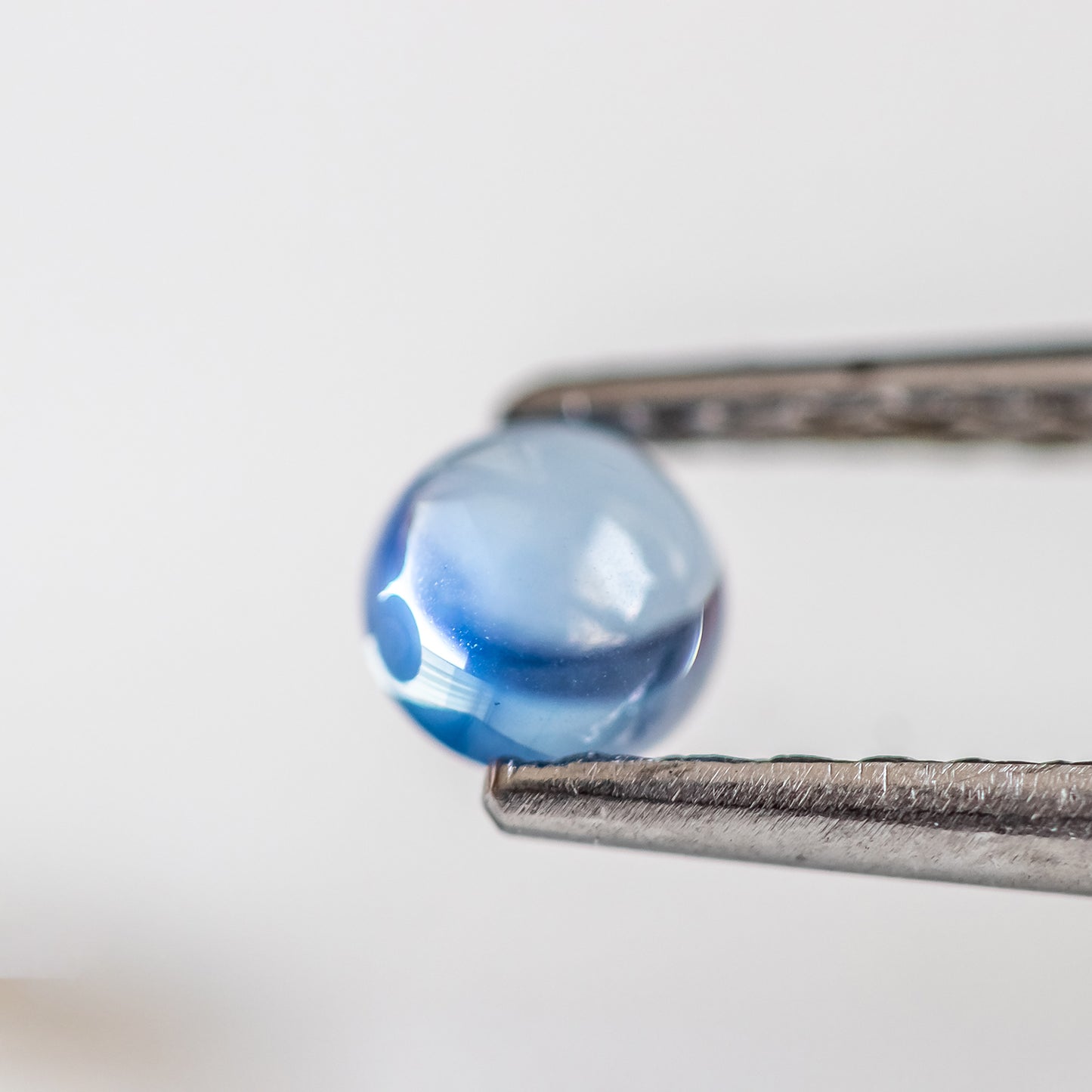 Nanosital #E-174/1 Chalcedony Blue Round Cabochon 8 mm, 6 mm , 5 mm