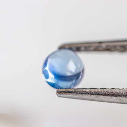 Nanosital #E-174/1 Chalcedony Blue Round Cabochon 8 mm, 6 mm , 5 mm
