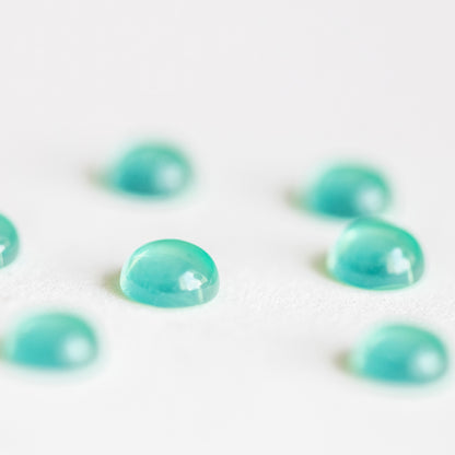 Nanosital #E-170 Spinel Mint Round Cabochon 8 mm, 6 mm , 5 mm