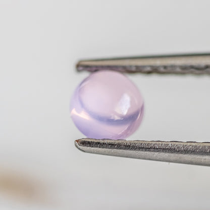 Nanosital #E-196/1 Pink Quartz Round Cabochon 6 mm