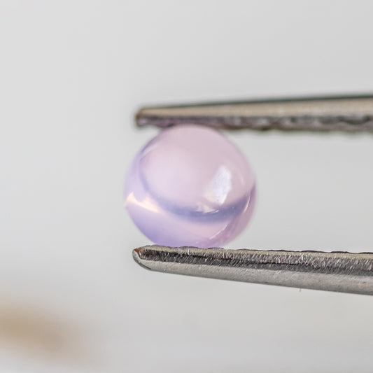 Nanosital #E-196/1 Pink Quartz Round Cabochon 6 mm