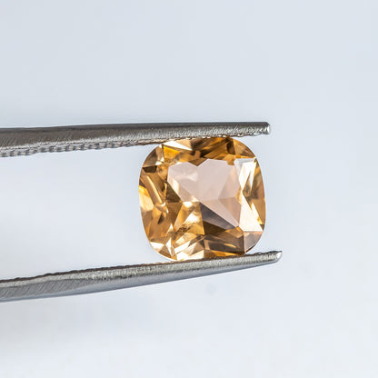 Nanosital #B-4828 Sapphire Peach Cushion 10*10 mm