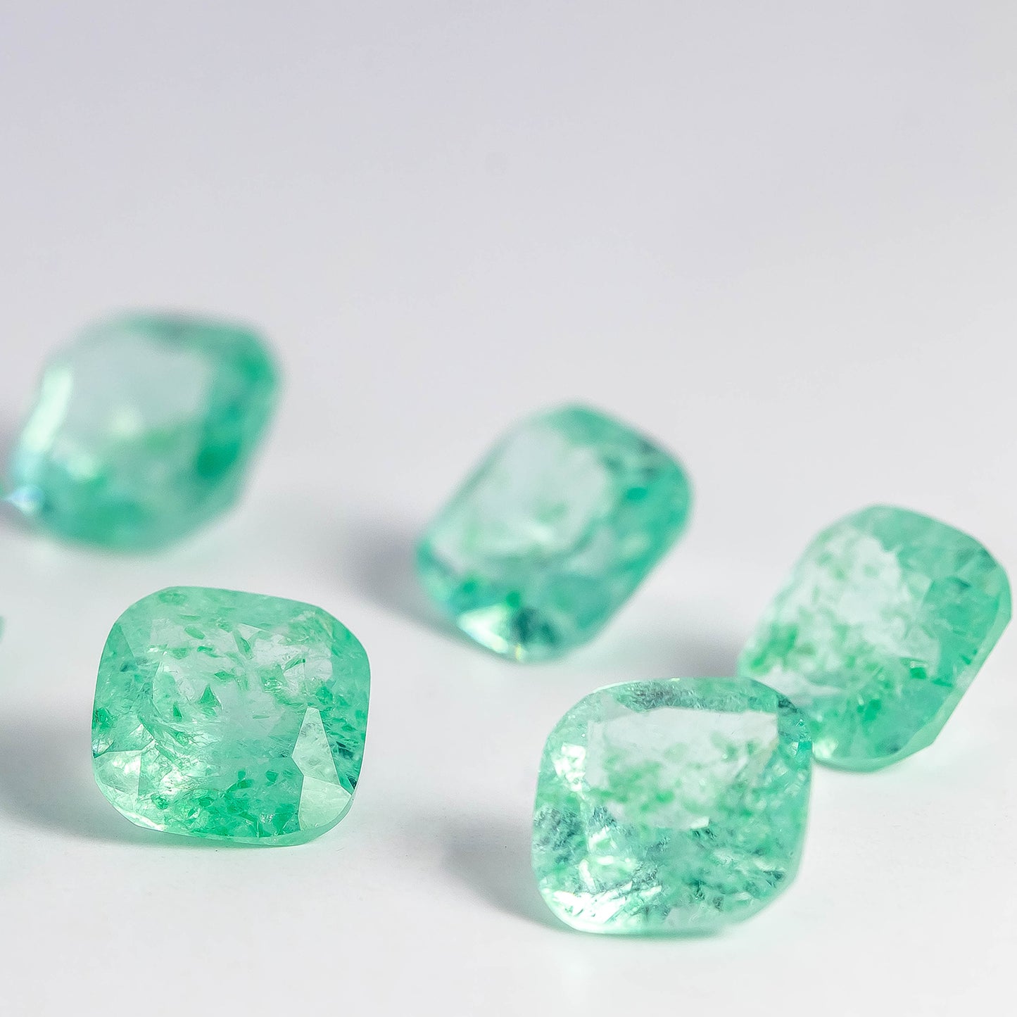 Nanosital #Z-59 Beryl (Russian Emerald) Cushion 10*10 mm