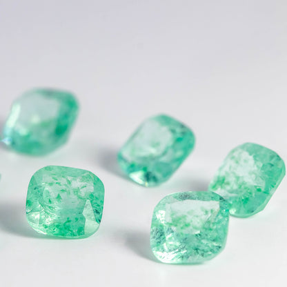 Nanosital #Z-59 Beryl (Russian Emerald) Cushion 10*10 mm
