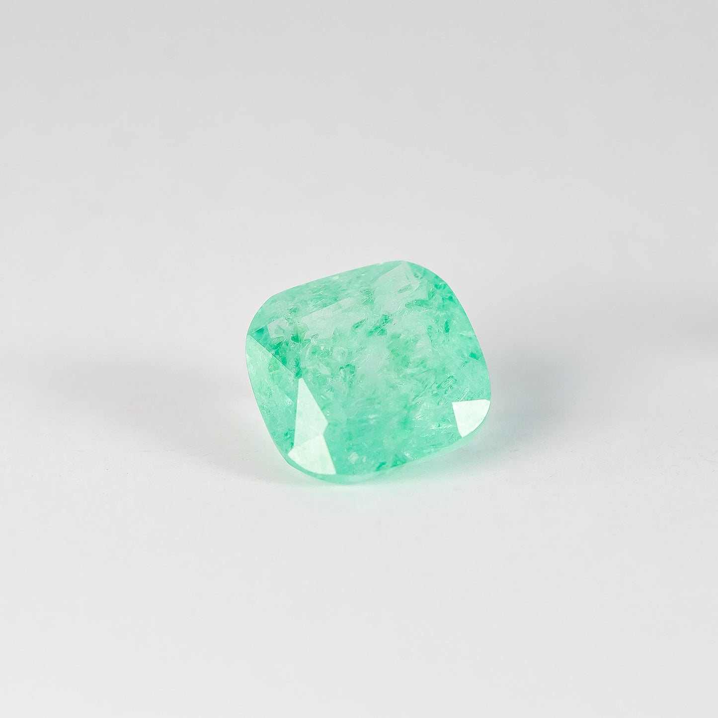 Nanosital #Z-59 Beryl (Russian Emerald) Cushion 10*10 mm