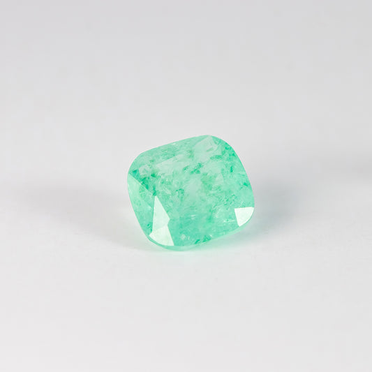Nanosital #Z-59 Beryl (Russian Emerald) Cushion 10*10 mm