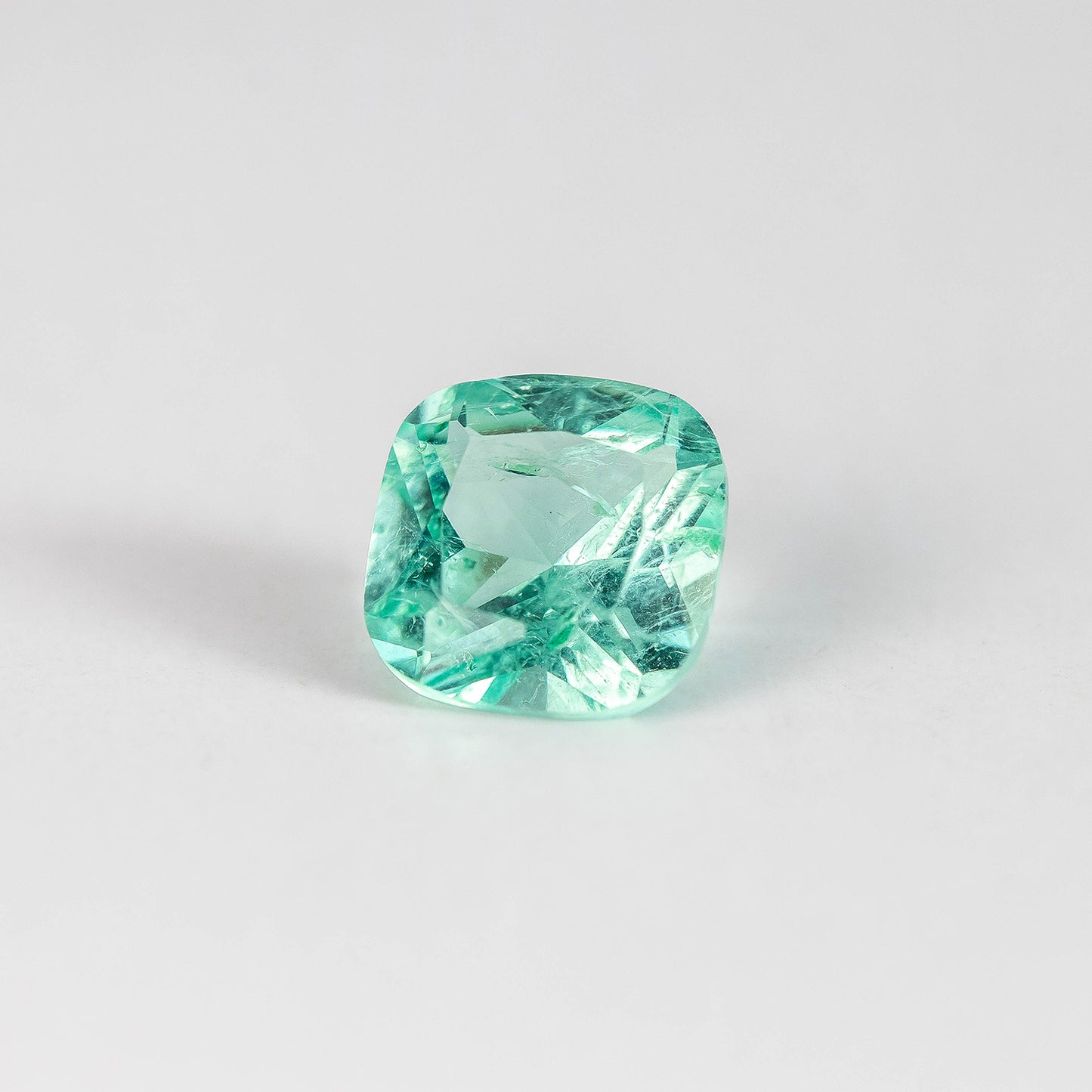 Nanosital #Z-59 Beryl (Russian Emerald) Cushion 10*10 mm